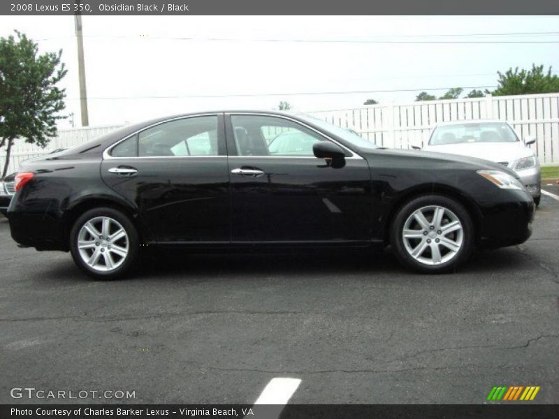 Obsidian Black / Black 2008 Lexus ES 350