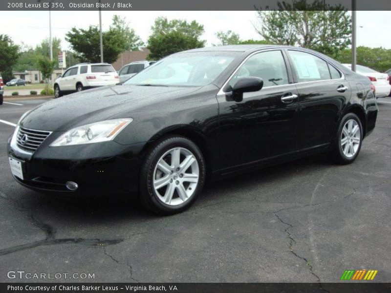 Obsidian Black / Black 2008 Lexus ES 350
