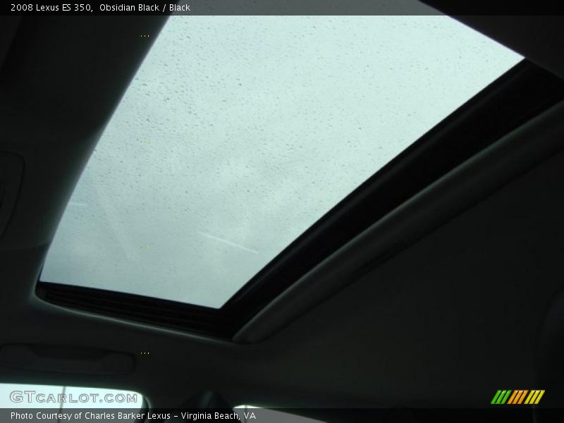 Obsidian Black / Black 2008 Lexus ES 350