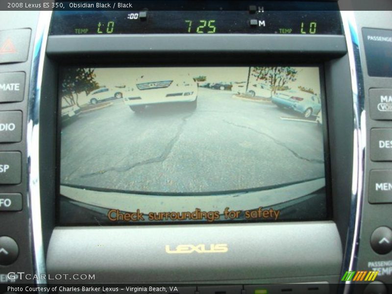 Obsidian Black / Black 2008 Lexus ES 350
