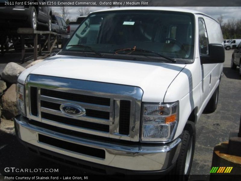 Oxford White / Medium Flint 2011 Ford E Series Van E250 Extended Commercial