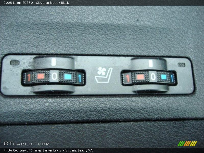 Obsidian Black / Black 2008 Lexus ES 350