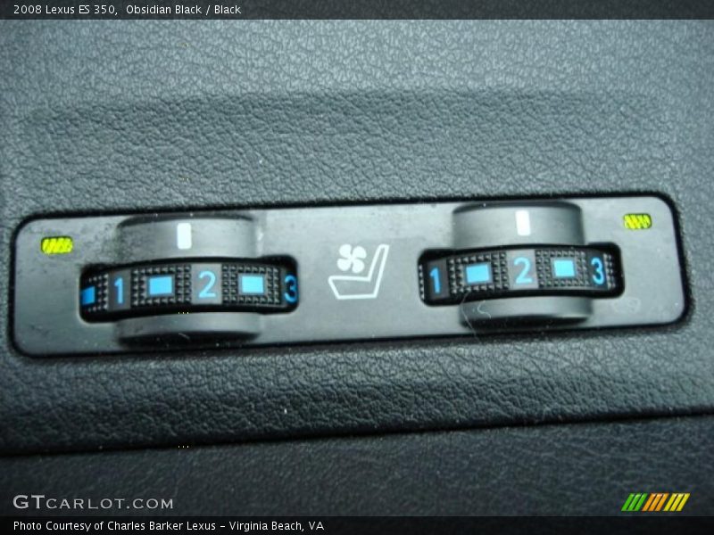 Obsidian Black / Black 2008 Lexus ES 350