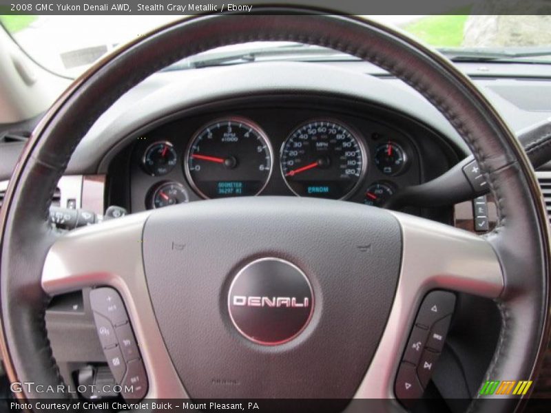 Stealth Gray Metallic / Ebony 2008 GMC Yukon Denali AWD