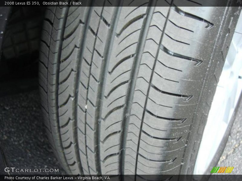 Obsidian Black / Black 2008 Lexus ES 350