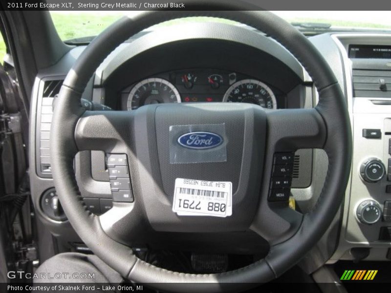 Sterling Grey Metallic / Charcoal Black 2011 Ford Escape XLT