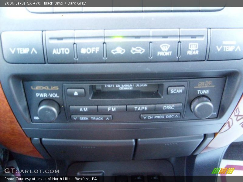 Black Onyx / Dark Gray 2006 Lexus GX 470