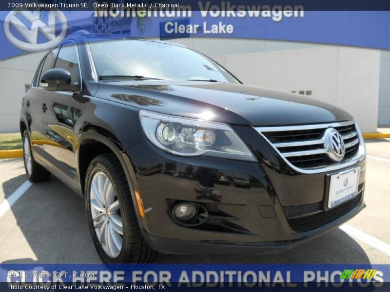 Deep Black Metallic / Charcoal 2009 Volkswagen Tiguan SE