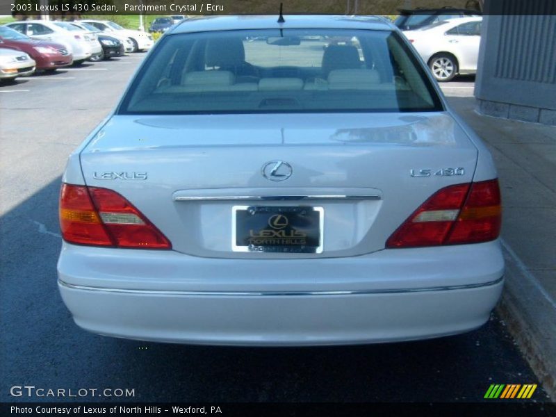 Parchment Crystal / Ecru 2003 Lexus LS 430 Sedan