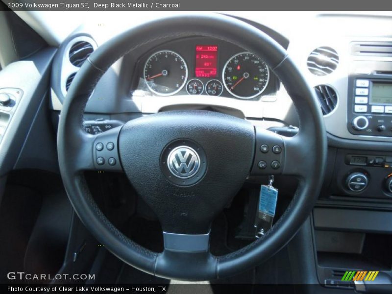 Deep Black Metallic / Charcoal 2009 Volkswagen Tiguan SE