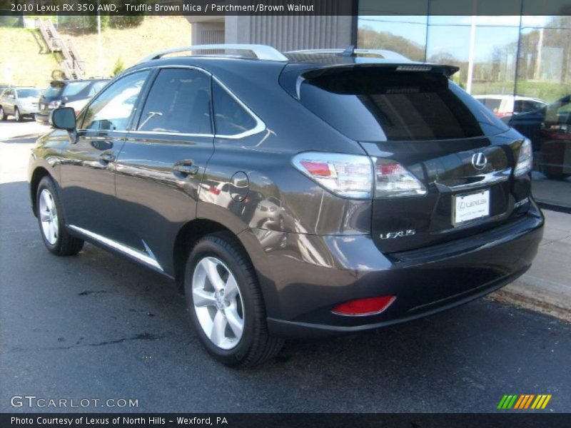 Truffle Brown Mica / Parchment/Brown Walnut 2010 Lexus RX 350 AWD