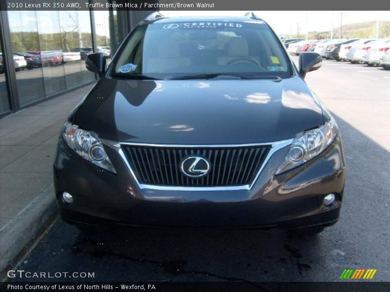 Truffle Brown Mica / Parchment/Brown Walnut 2010 Lexus RX 350 AWD