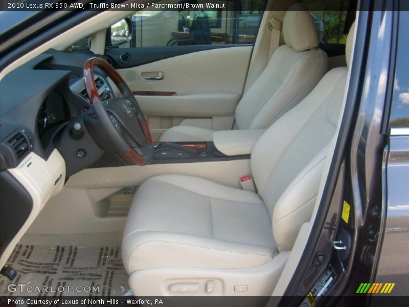 Truffle Brown Mica / Parchment/Brown Walnut 2010 Lexus RX 350 AWD