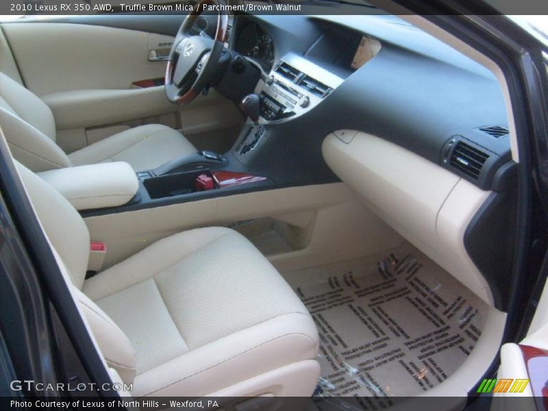 Truffle Brown Mica / Parchment/Brown Walnut 2010 Lexus RX 350 AWD