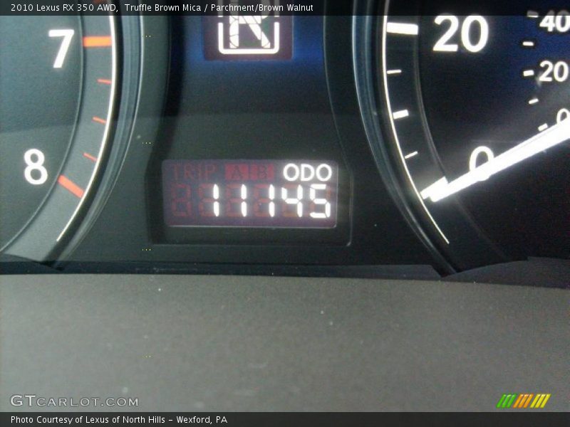 Truffle Brown Mica / Parchment/Brown Walnut 2010 Lexus RX 350 AWD