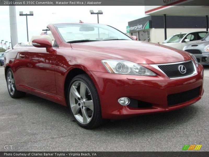 Matador Red Mica / Alabaster 2010 Lexus IS 350C Convertible
