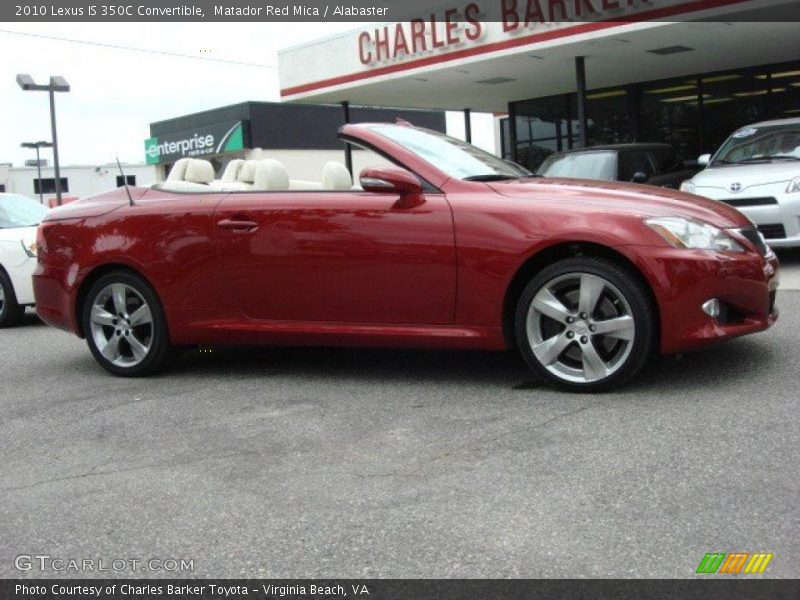 Matador Red Mica / Alabaster 2010 Lexus IS 350C Convertible