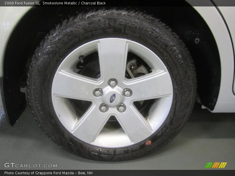 Smokestone Metallic / Charcoal Black 2009 Ford Fusion SE