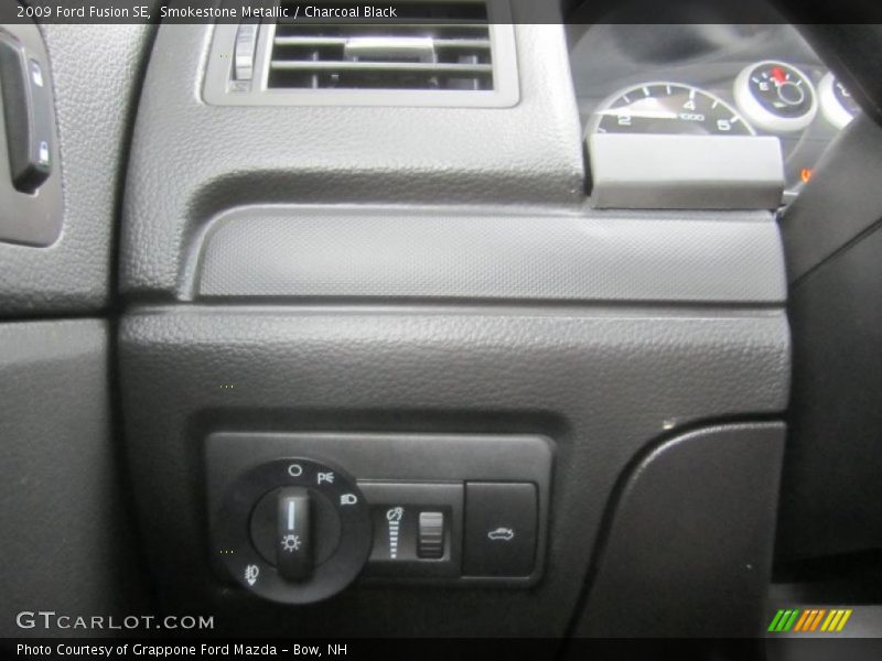 Smokestone Metallic / Charcoal Black 2009 Ford Fusion SE