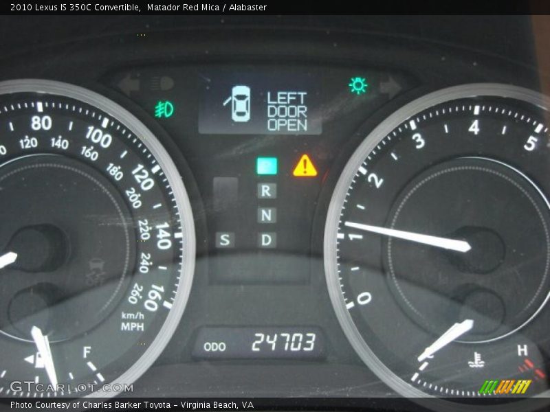 Matador Red Mica / Alabaster 2010 Lexus IS 350C Convertible