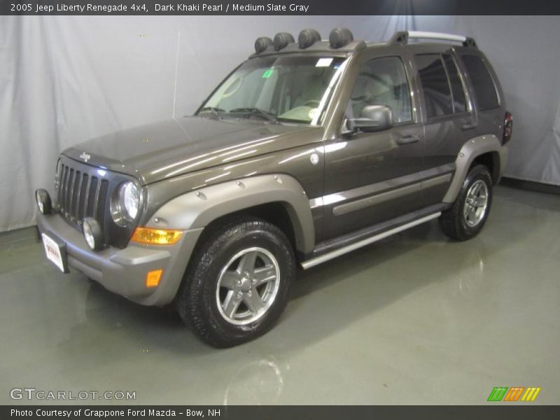 Dark Khaki Pearl / Medium Slate Gray 2005 Jeep Liberty Renegade 4x4