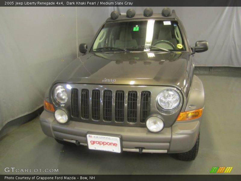 Dark Khaki Pearl / Medium Slate Gray 2005 Jeep Liberty Renegade 4x4