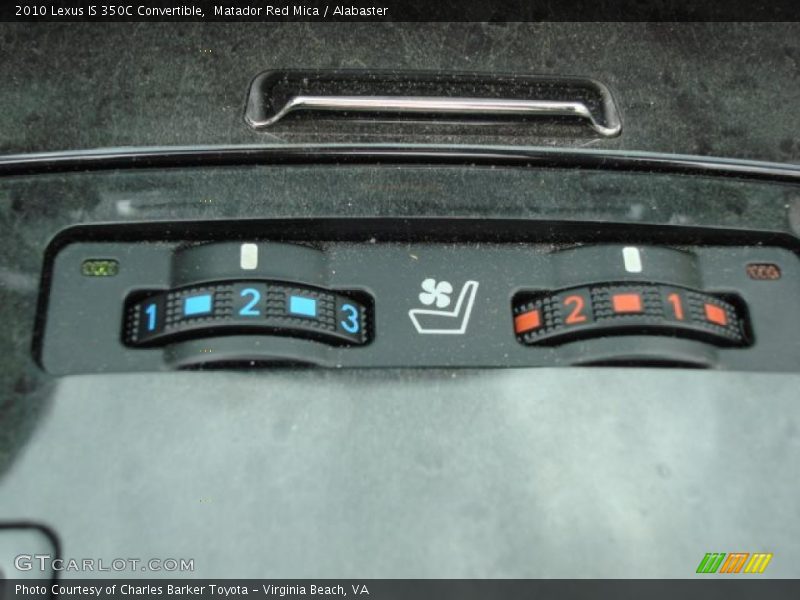 Controls of 2010 IS 350C Convertible