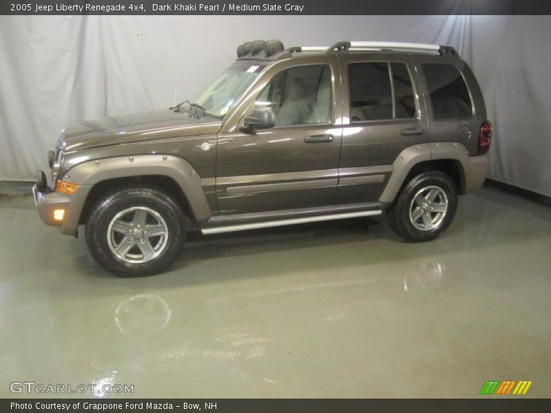 Dark Khaki Pearl / Medium Slate Gray 2005 Jeep Liberty Renegade 4x4