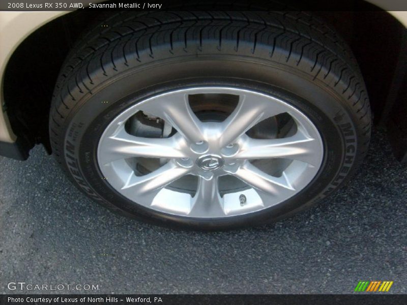 Savannah Metallic / Ivory 2008 Lexus RX 350 AWD
