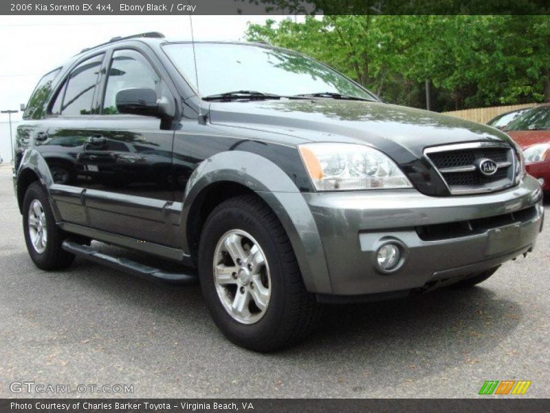 Ebony Black / Gray 2006 Kia Sorento EX 4x4