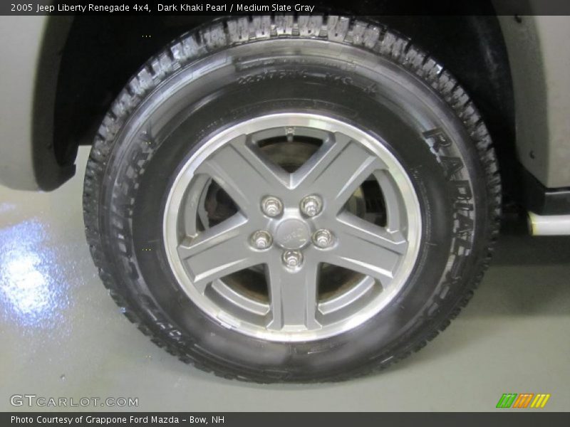 Dark Khaki Pearl / Medium Slate Gray 2005 Jeep Liberty Renegade 4x4