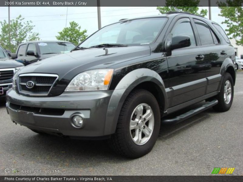 Ebony Black / Gray 2006 Kia Sorento EX 4x4