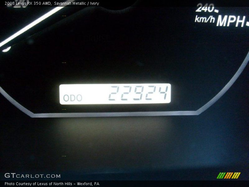 Savannah Metallic / Ivory 2008 Lexus RX 350 AWD