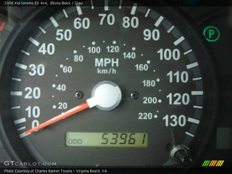 Ebony Black / Gray 2006 Kia Sorento EX 4x4