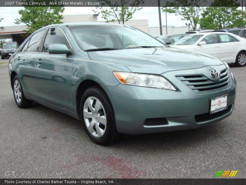 Aloe Green Metallic / Bisque 2007 Toyota Camry LE