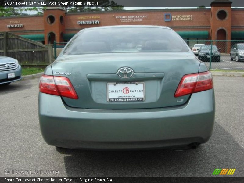 Aloe Green Metallic / Bisque 2007 Toyota Camry LE