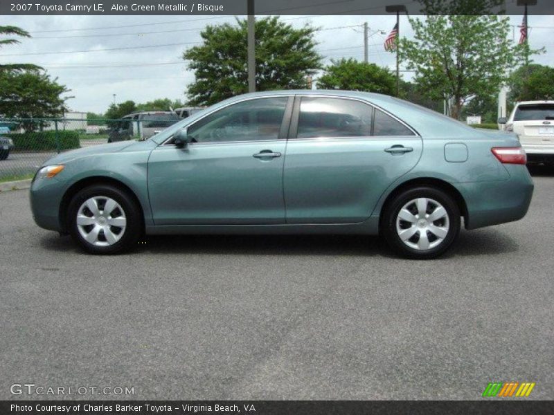 Aloe Green Metallic / Bisque 2007 Toyota Camry LE
