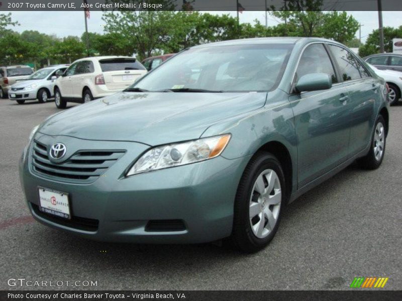 Aloe Green Metallic / Bisque 2007 Toyota Camry LE