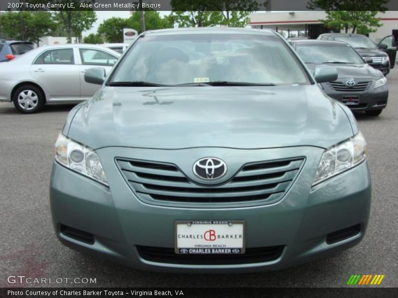 Aloe Green Metallic / Bisque 2007 Toyota Camry LE
