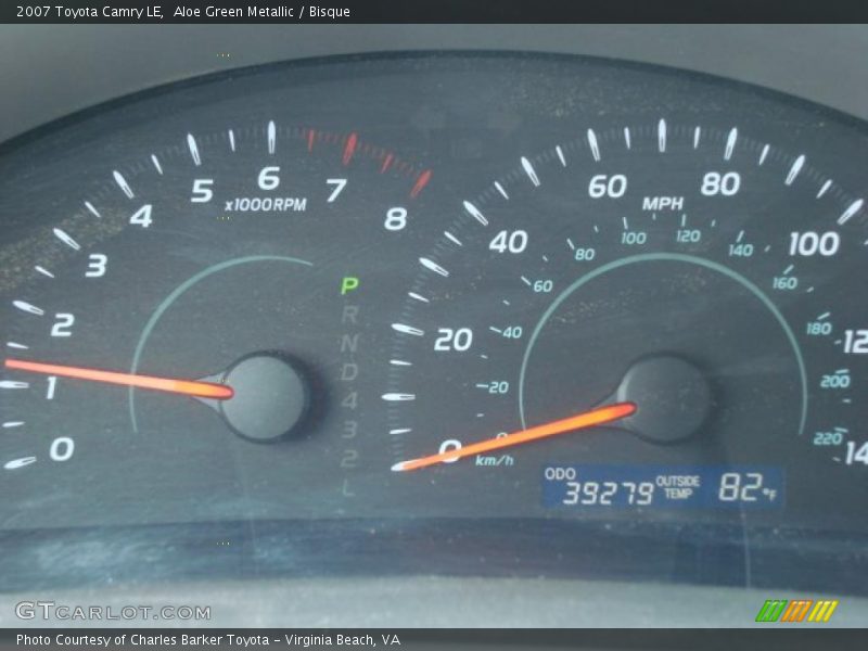 Aloe Green Metallic / Bisque 2007 Toyota Camry LE