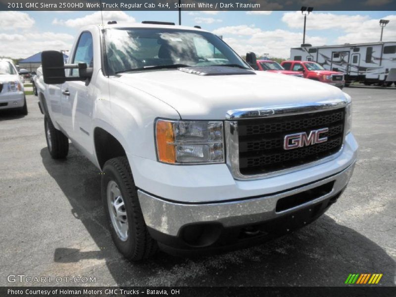 Summit White / Dark Titanium 2011 GMC Sierra 2500HD Work Truck Regular Cab 4x4