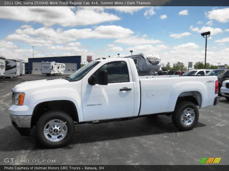  2011 Sierra 2500HD Work Truck Regular Cab 4x4 Summit White