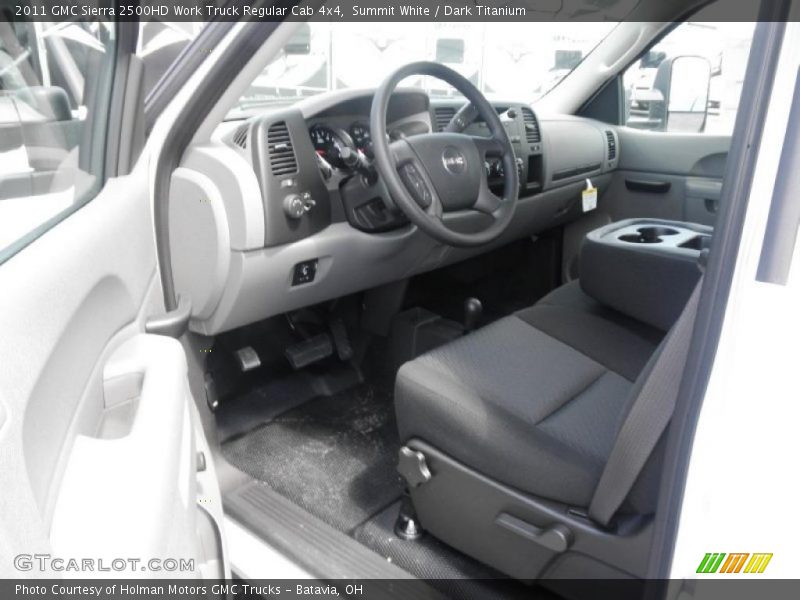 Summit White / Dark Titanium 2011 GMC Sierra 2500HD Work Truck Regular Cab 4x4