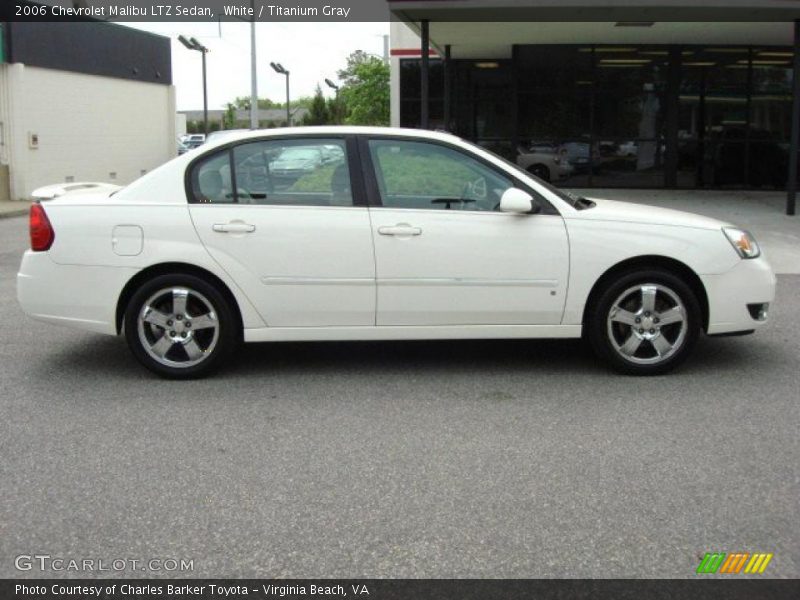 White / Titanium Gray 2006 Chevrolet Malibu LTZ Sedan
