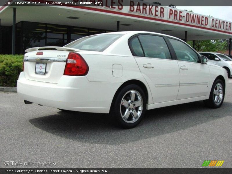 White / Titanium Gray 2006 Chevrolet Malibu LTZ Sedan