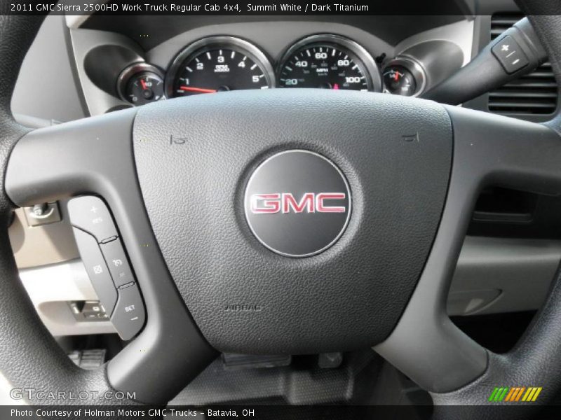  2011 Sierra 2500HD Work Truck Regular Cab 4x4 Steering Wheel