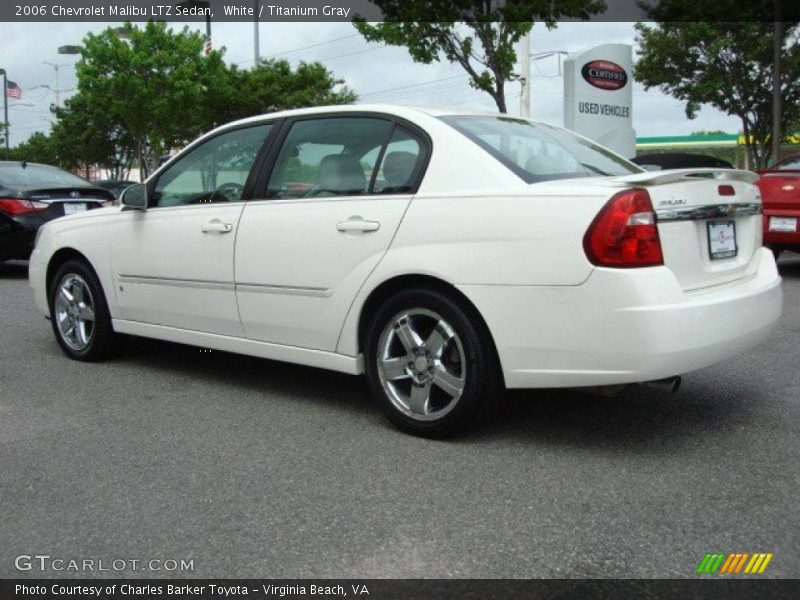 White / Titanium Gray 2006 Chevrolet Malibu LTZ Sedan