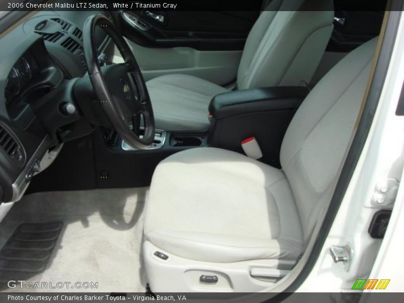 White / Titanium Gray 2006 Chevrolet Malibu LTZ Sedan
