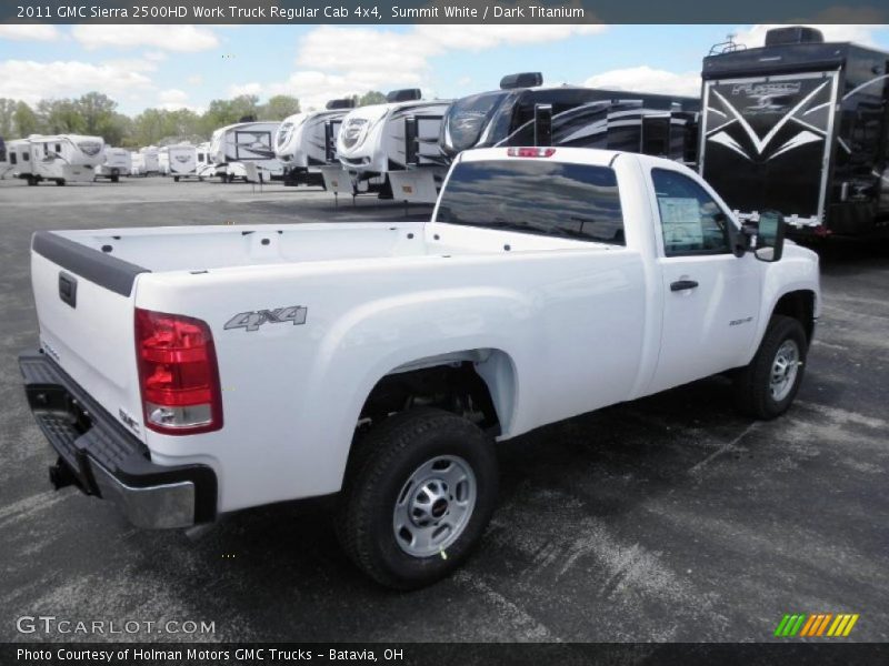 Summit White / Dark Titanium 2011 GMC Sierra 2500HD Work Truck Regular Cab 4x4