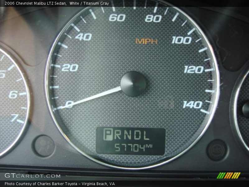 White / Titanium Gray 2006 Chevrolet Malibu LTZ Sedan